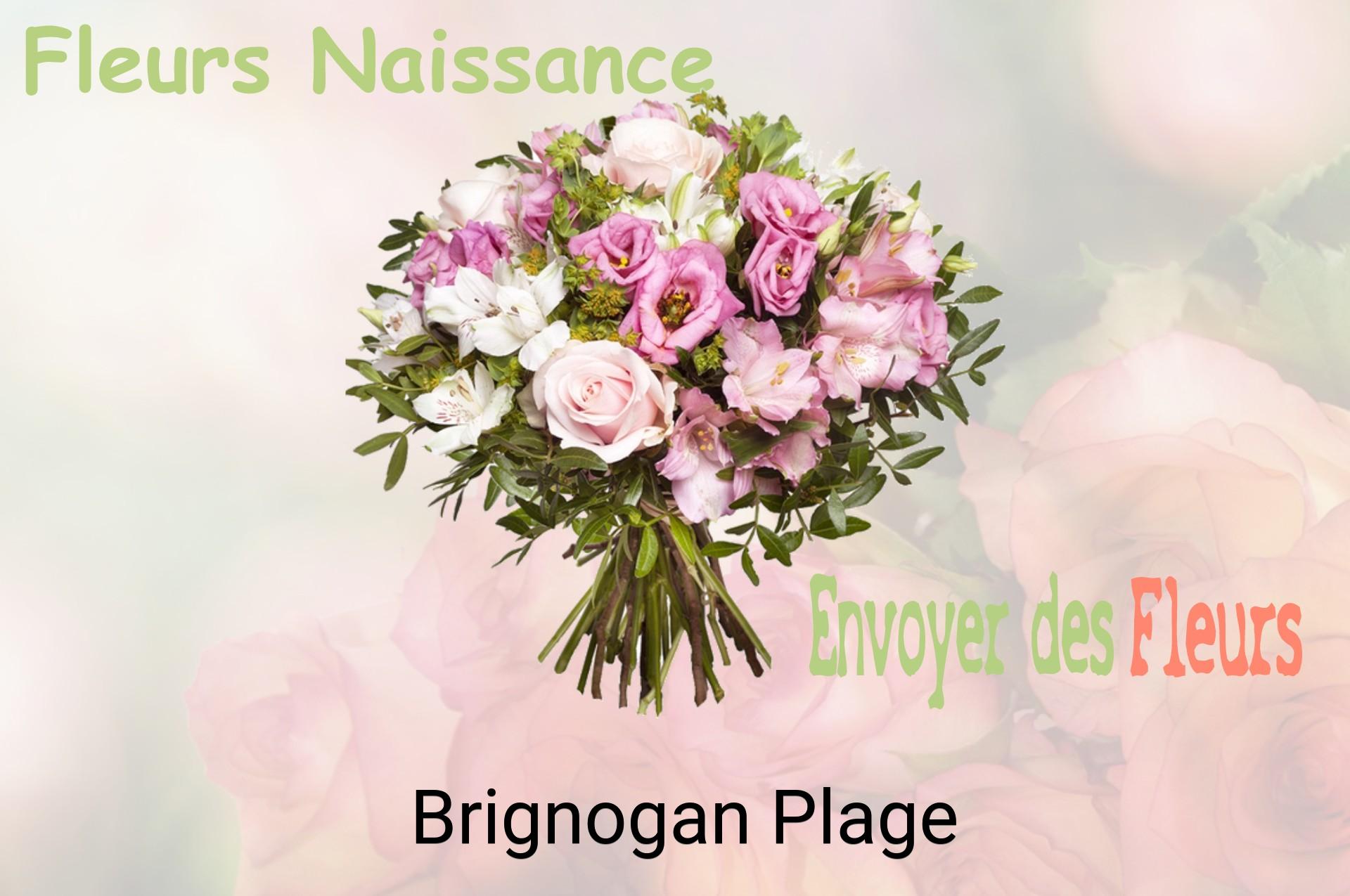 Bouquet de fleurs de naissance livré à Brignogan-Plage